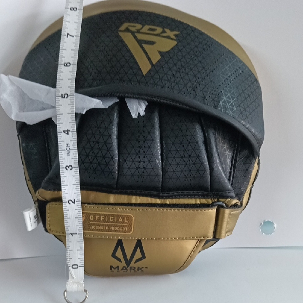 Gold and Black Punch Mitts